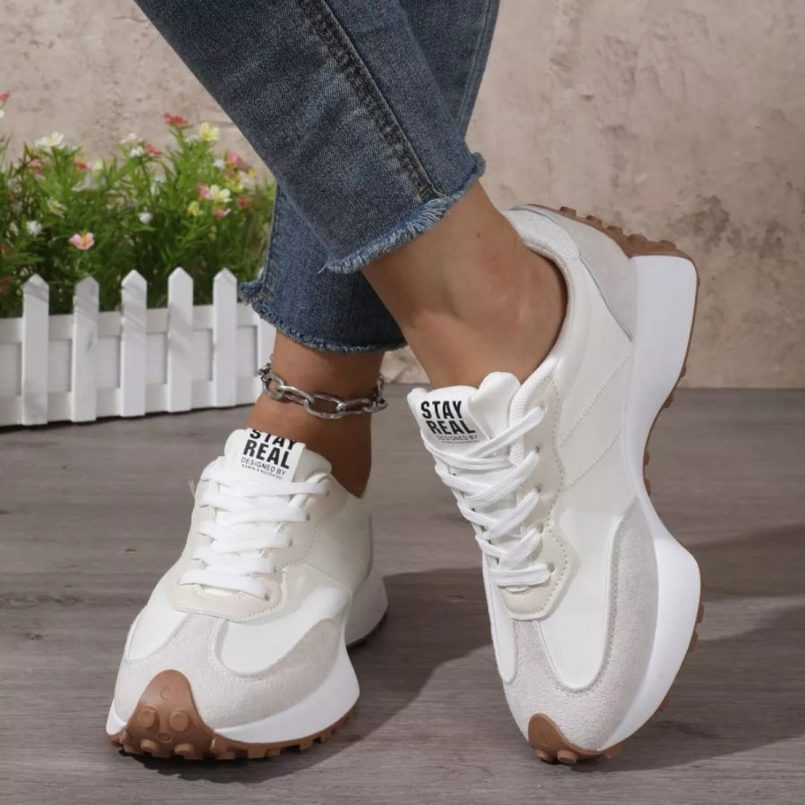 Round Toe Flats Sneakers Apparel and Accessories