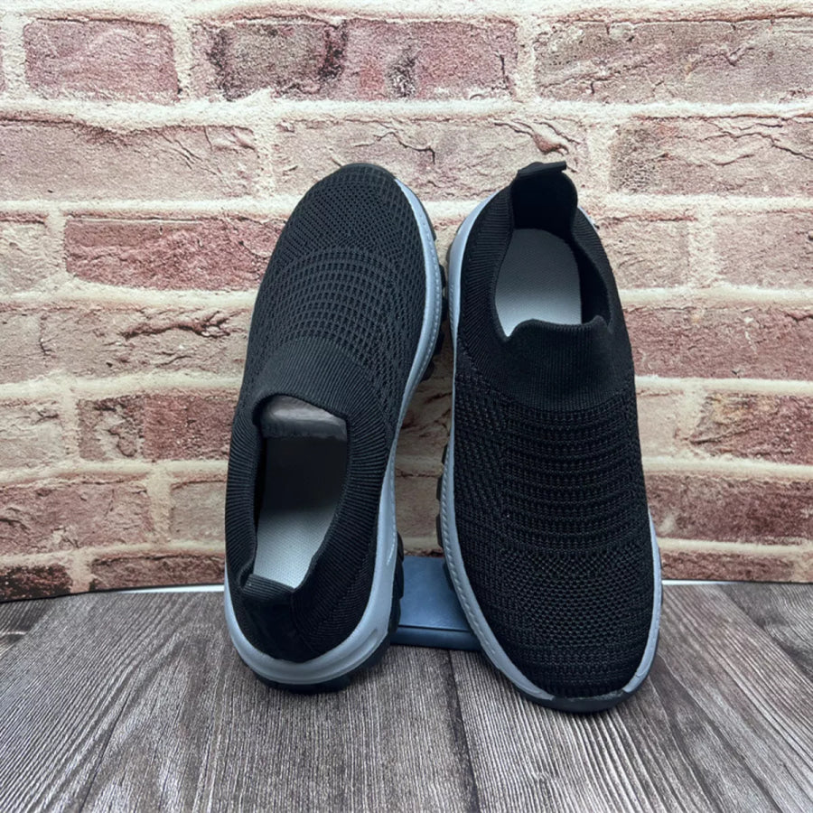 Round Toe Mesh Slip-Ons Apparel and Accessories