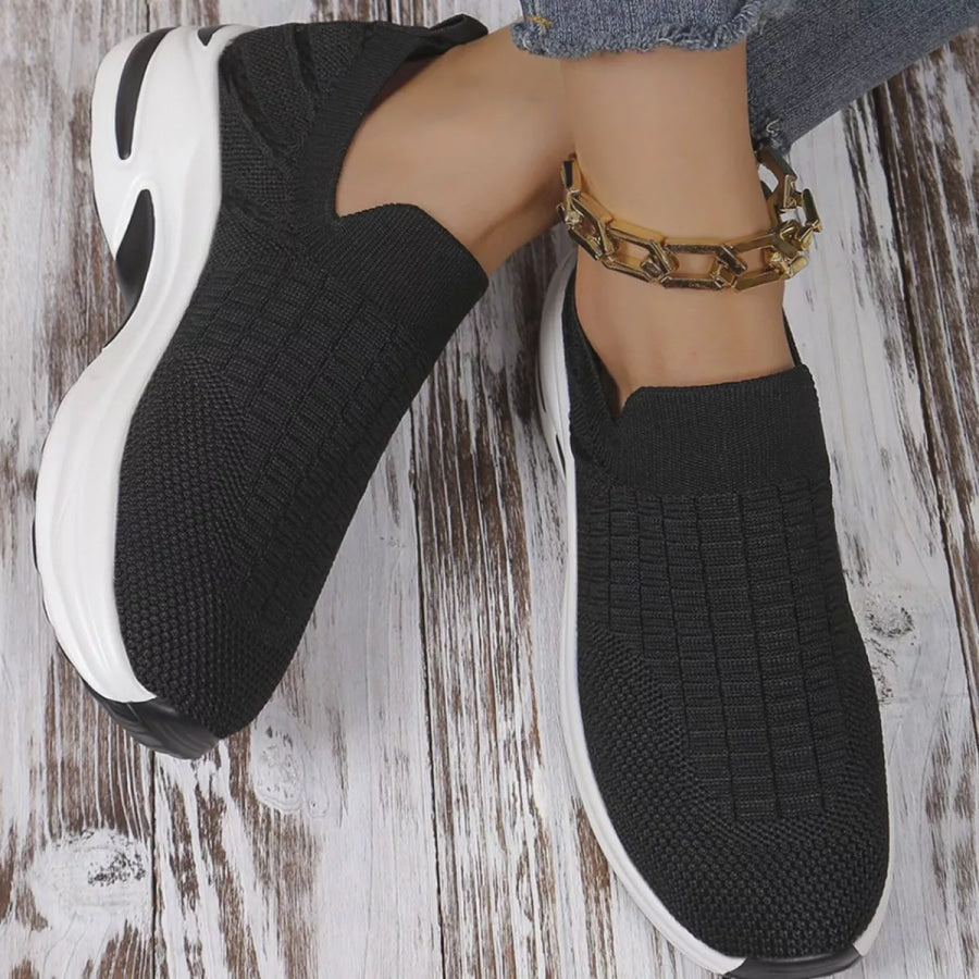 Round Toe Mesh Slip-Ons Apparel and Accessories
