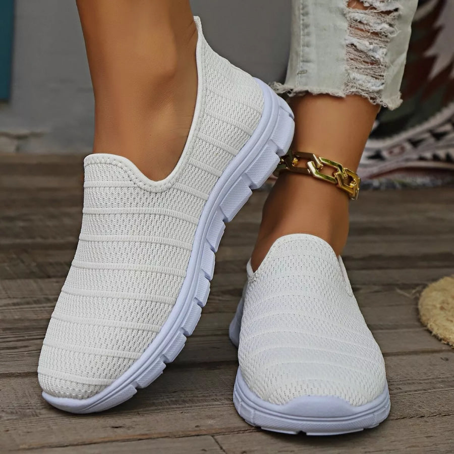 Round Toe Mesh Slip-Ons Apparel and Accessories