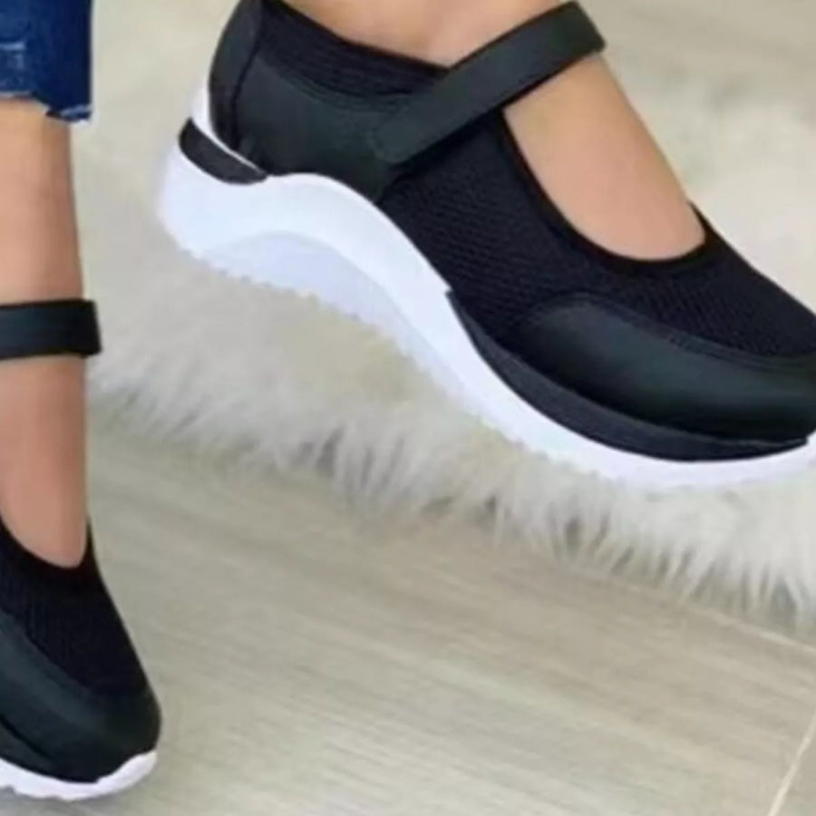 Round Toe Mesh Slip-Ons Apparel and Accessories
