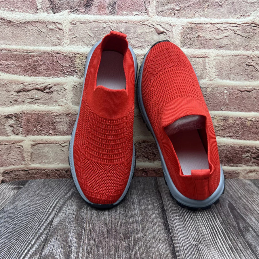 Round Toe Mesh Slip-Ons Apparel and Accessories