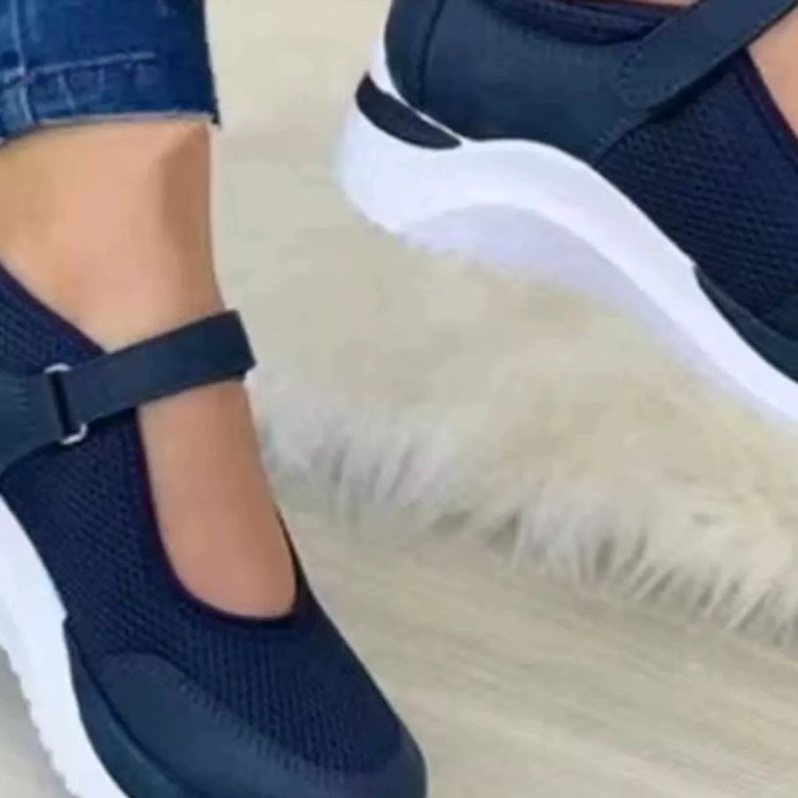 Round Toe Mesh Slip-Ons Apparel and Accessories