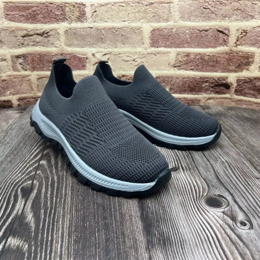 Round Toe Mesh Slip-Ons Apparel and Accessories