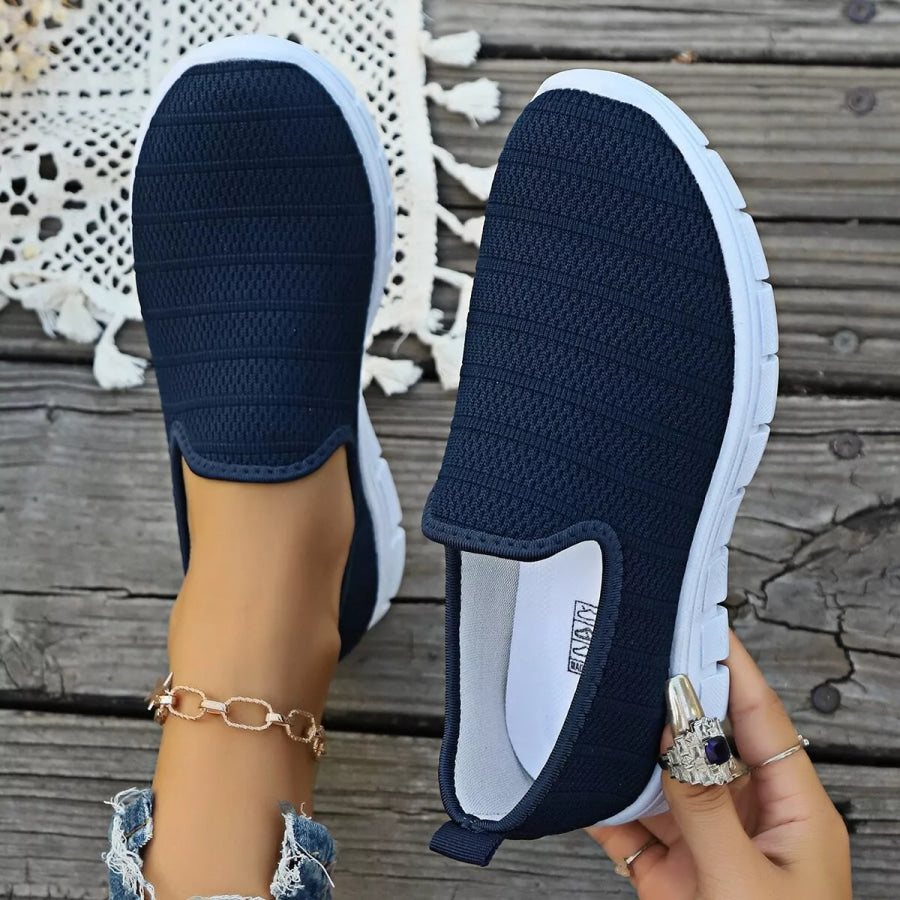 Round Toe Mesh Slip-Ons Apparel and Accessories