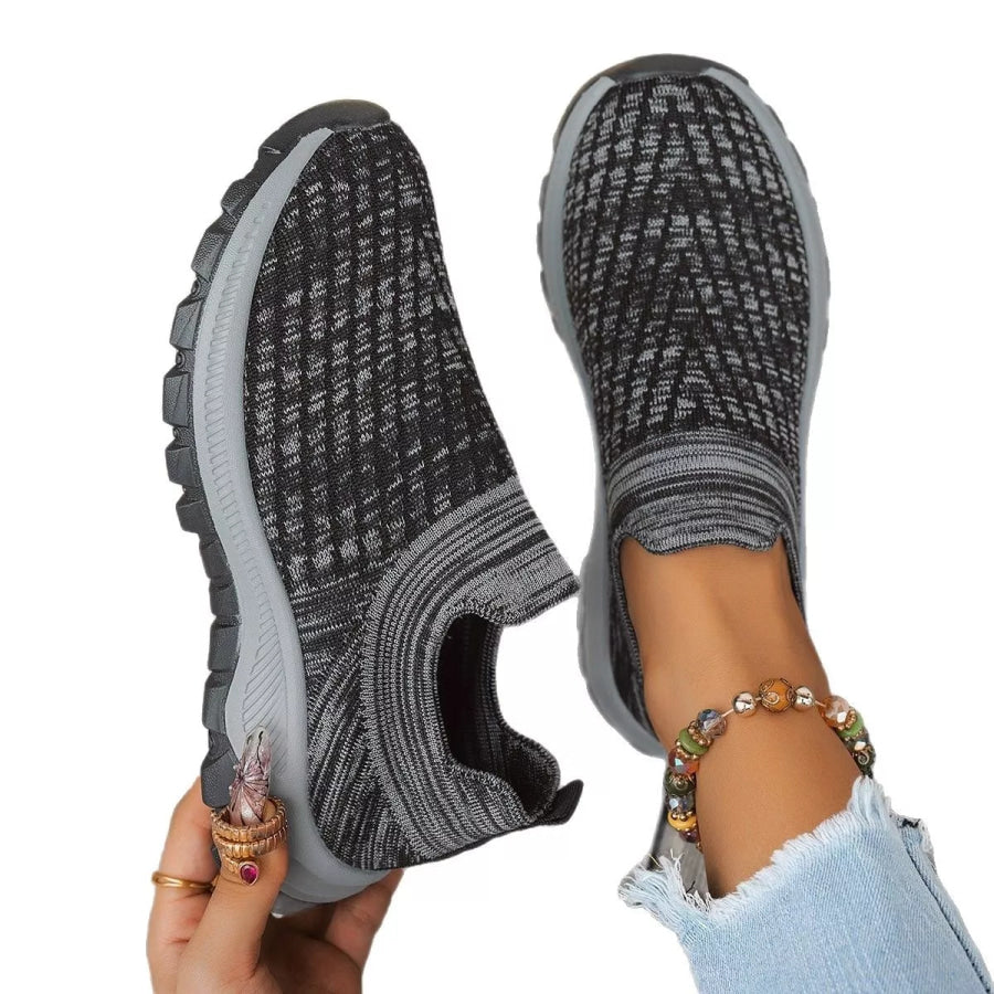 Round Toe Mesh Slip-Ons Apparel and Accessories
