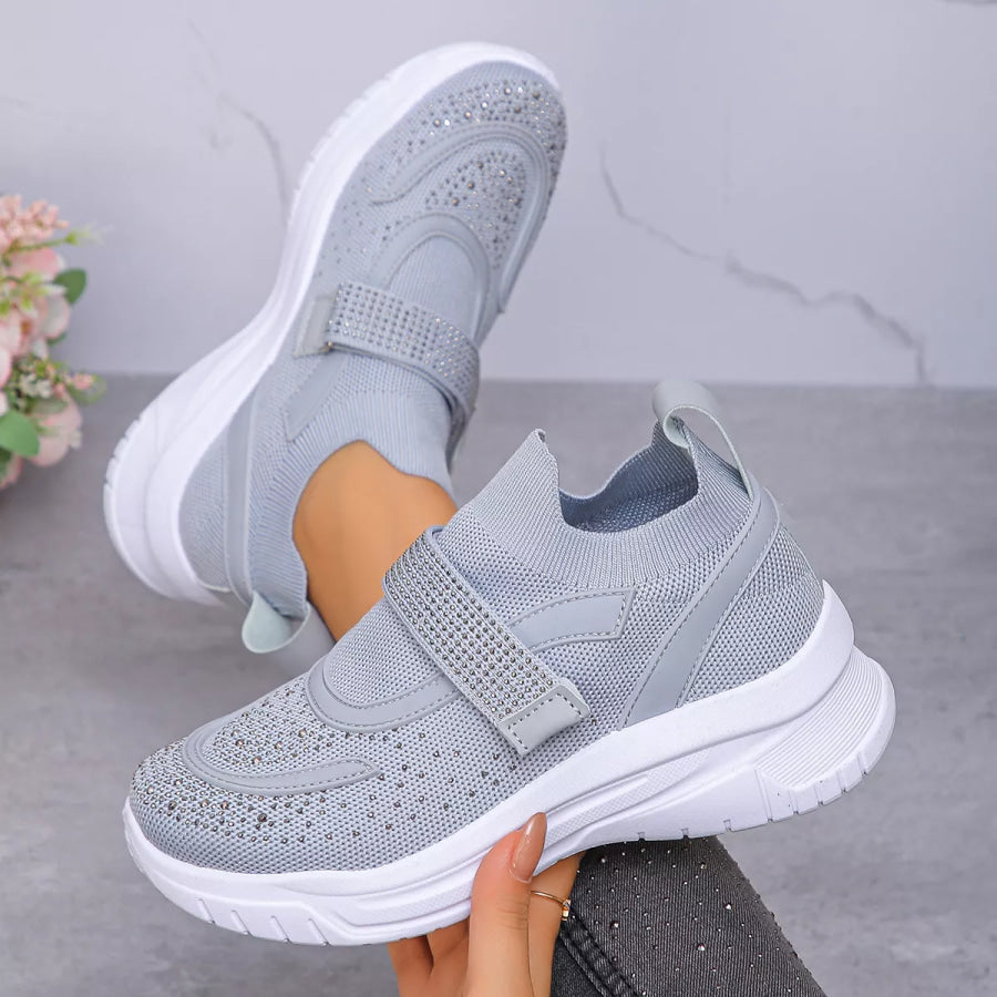 Round Toe Mesh Sneakers Apparel and Accessories