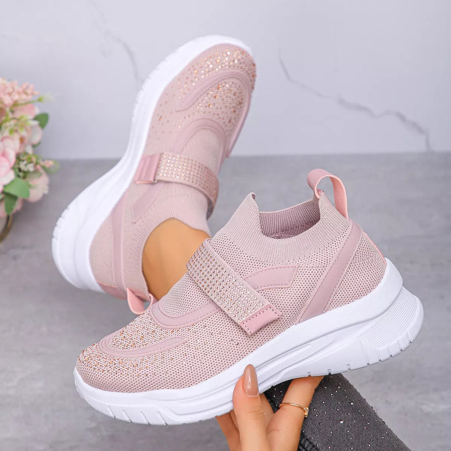 Round Toe Mesh Sneakers Apparel and Accessories