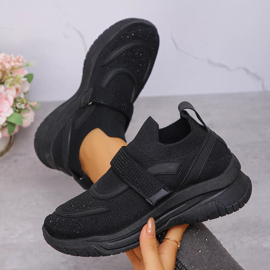 Round Toe Mesh Sneakers Apparel and Accessories