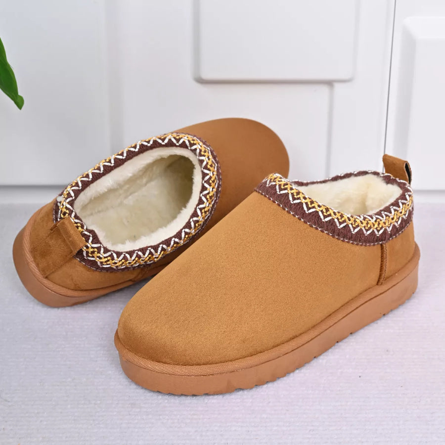 Round Toe Platform Ankle Boots Apparel and Accessories