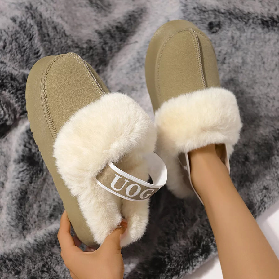 Round Toe Platform Ankle Boots Apparel and Accessories