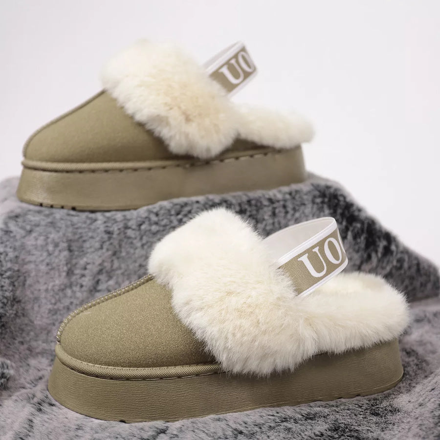 Round Toe Platform Ankle Boots Sage / 36 Apparel and Accessories