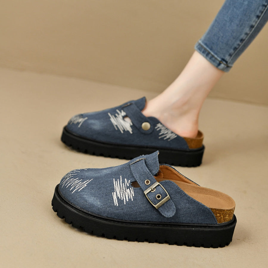 Round Toe Platform Loafers Medium / 35(US4) Apparel and Accessories
