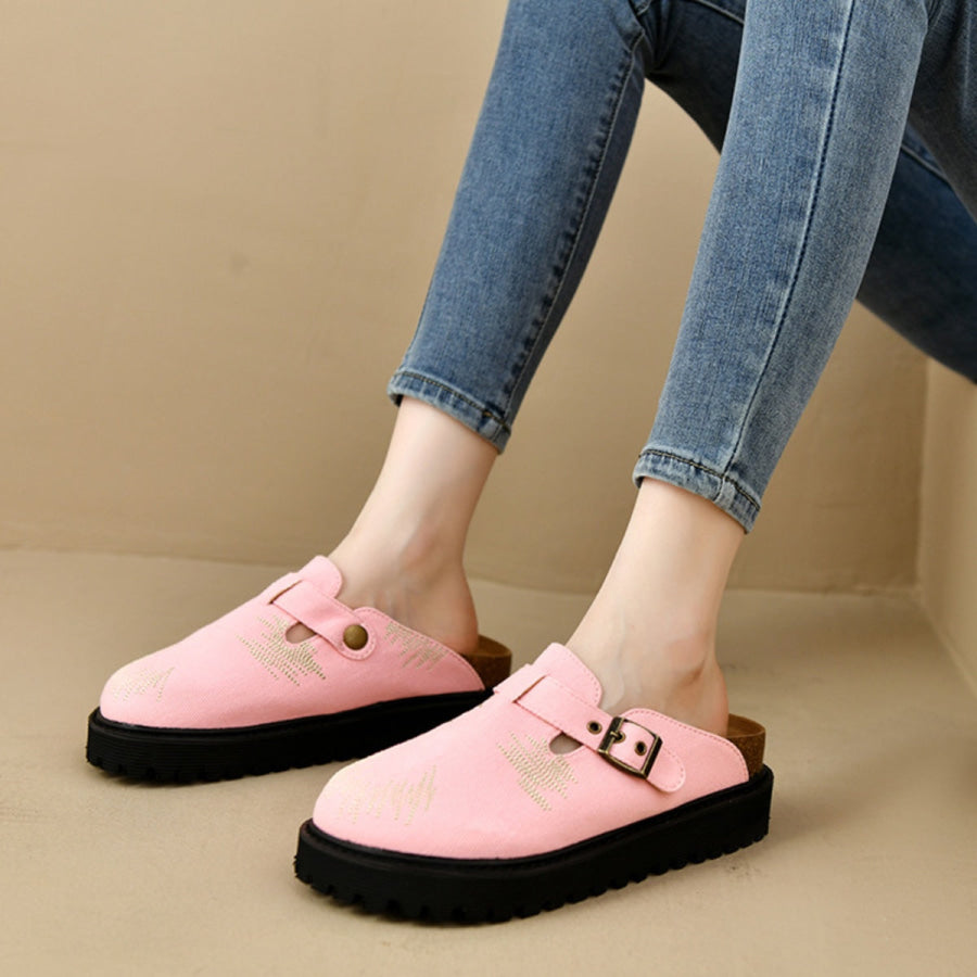 Round Toe Platform Loafers Apparel and Accessories