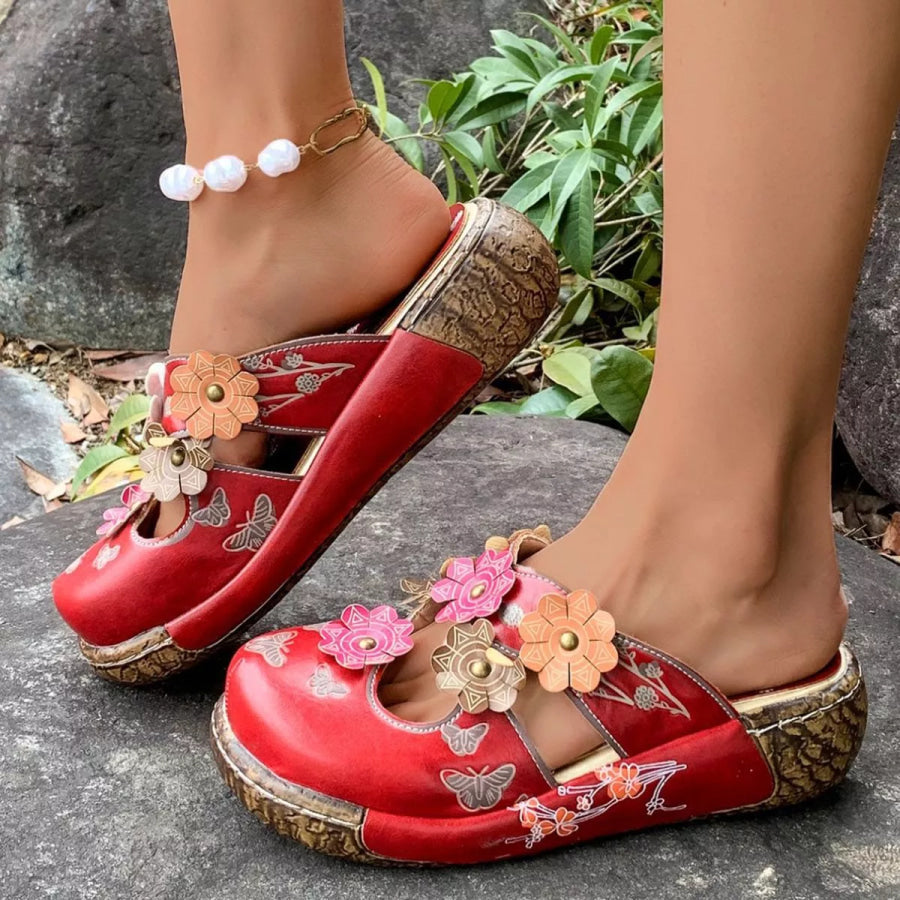 Round Toe Platform Sandals Apparel and Accessories