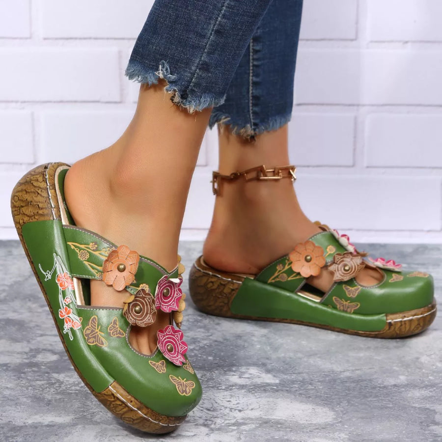 Round Toe Platform Sandals Apparel and Accessories