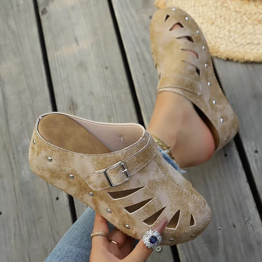 Round Toe Platform Sandals Apparel and Accessories
