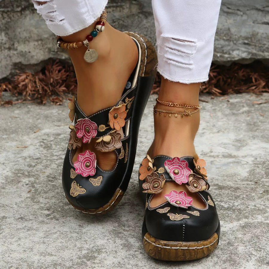 Round Toe Platform Sandals Apparel and Accessories