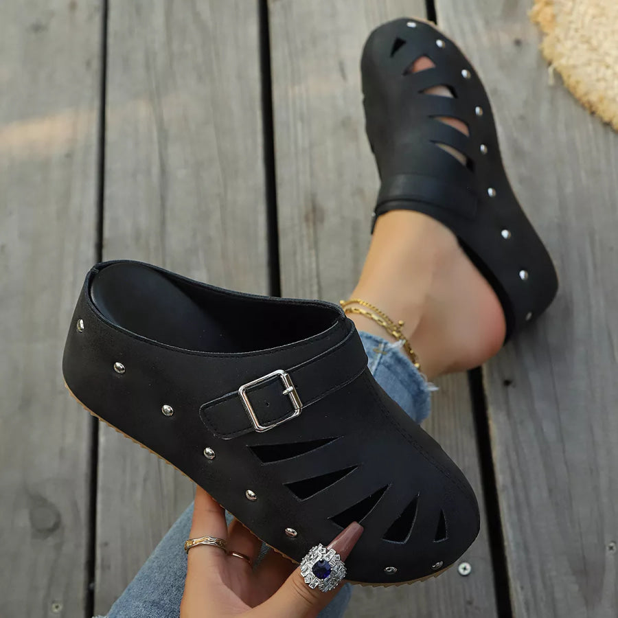 Round Toe Platform Sandals Apparel and Accessories
