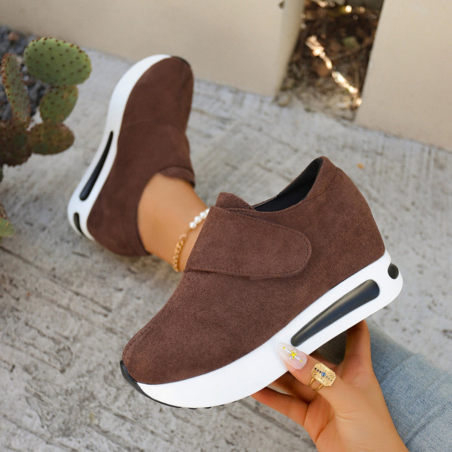 Round Toe Platform Sneakers Apparel and Accessories