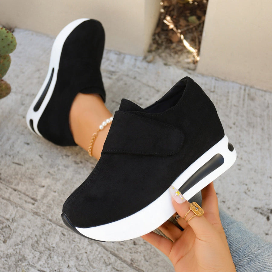 Round Toe Platform Sneakers Apparel and Accessories