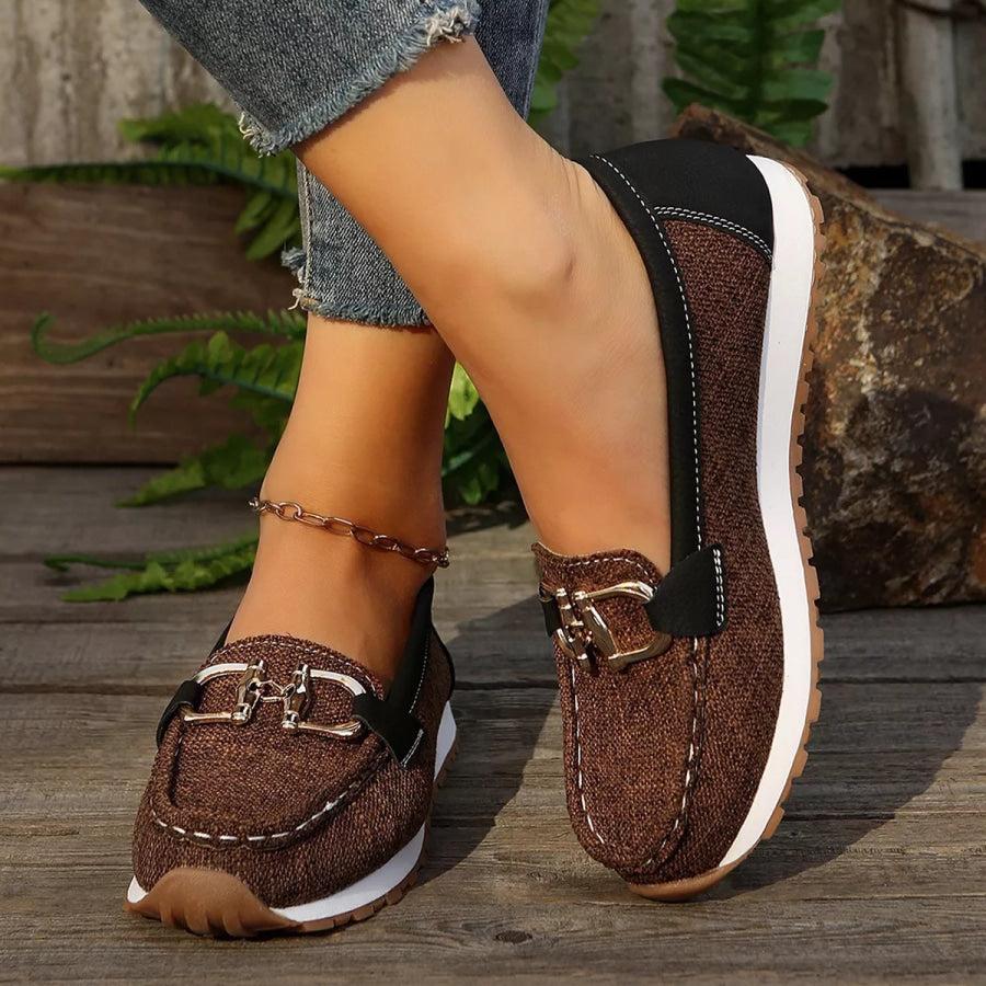 Round Toe Slip-Ons Apparel and Accessories
