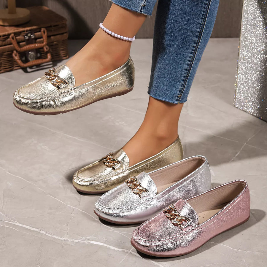 Round Toe Slip-Ons Apparel and Accessories