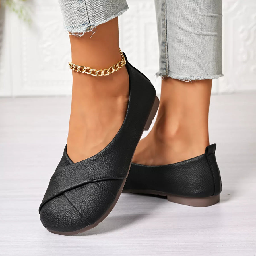 Round Toe Slip-Ons Apparel and Accessories