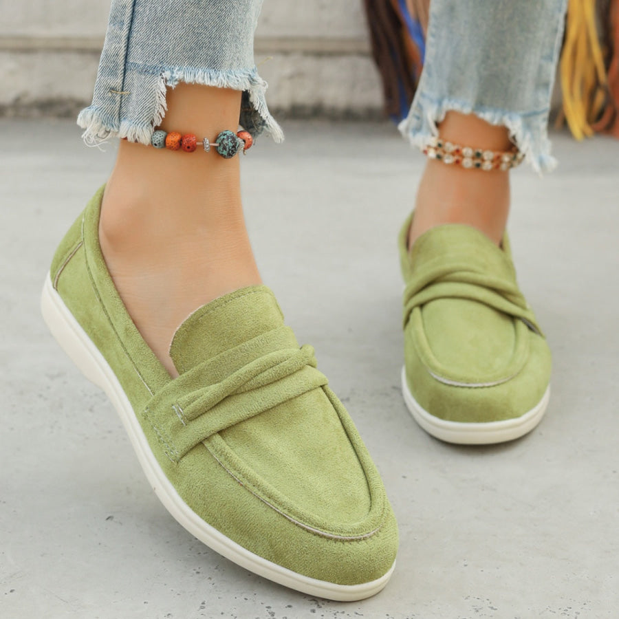 Round Toe Slip-Ons Apparel and Accessories