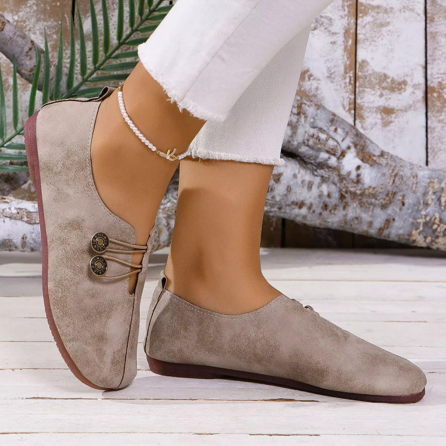 Round Toe Slip-Ons Apparel and Accessories