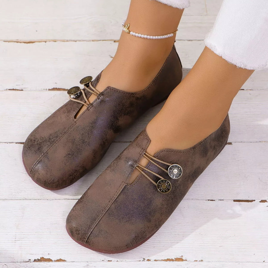 Round Toe Slip-Ons Apparel and Accessories