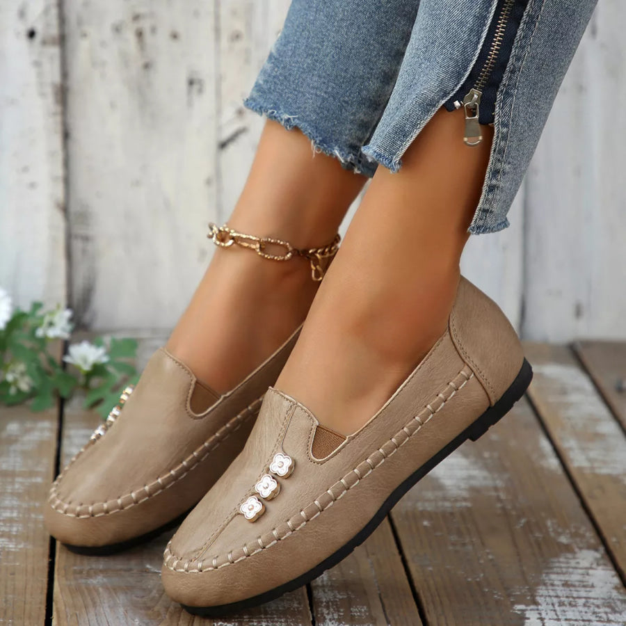 Round Toe Slip-Ons Apparel and Accessories