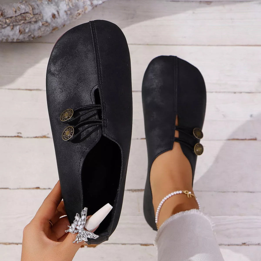 Round Toe Slip-Ons Apparel and Accessories