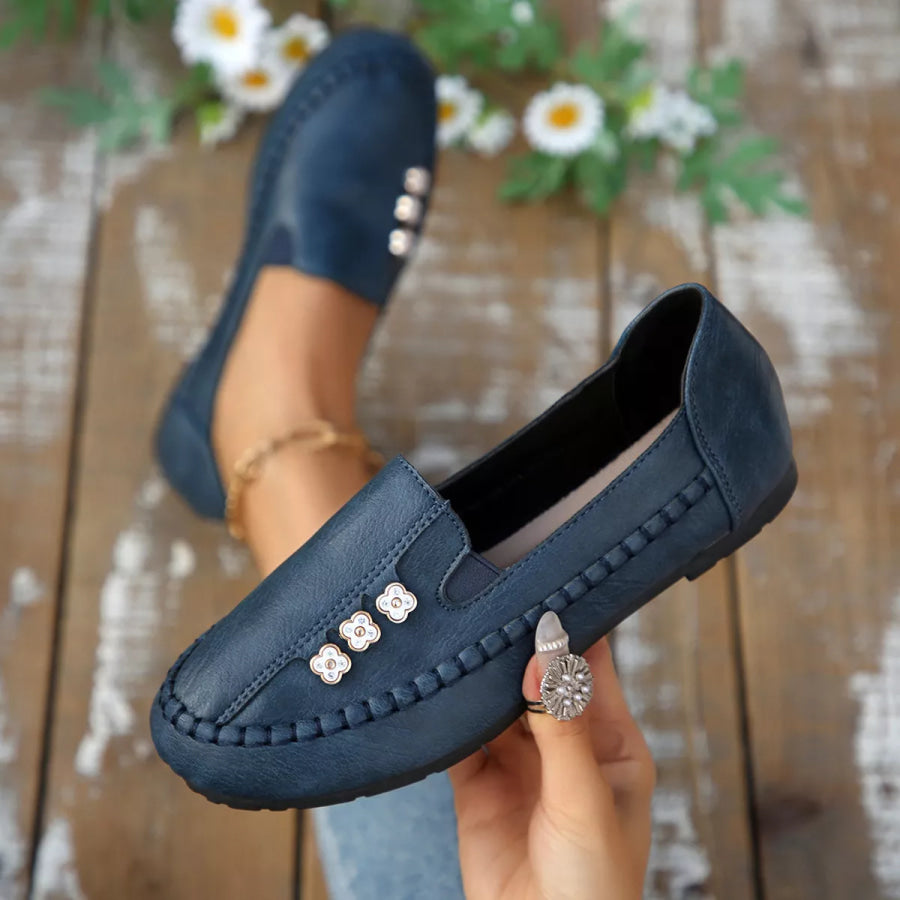 Round Toe Slip-Ons Apparel and Accessories