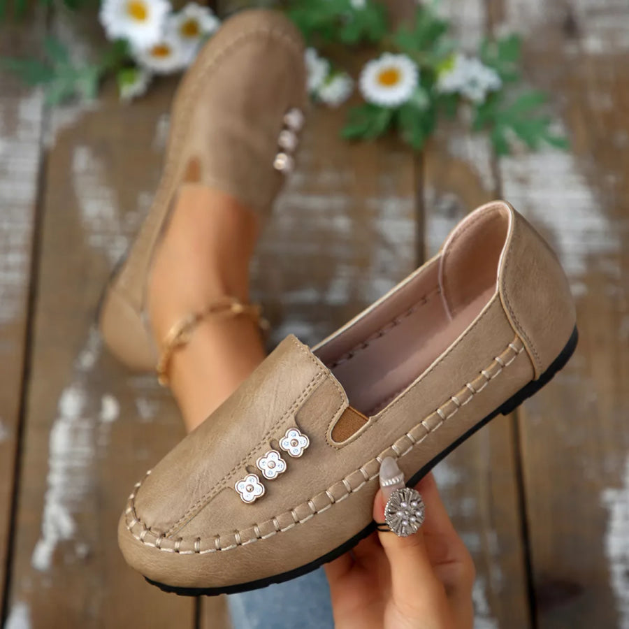 Round Toe Slip-Ons Apparel and Accessories