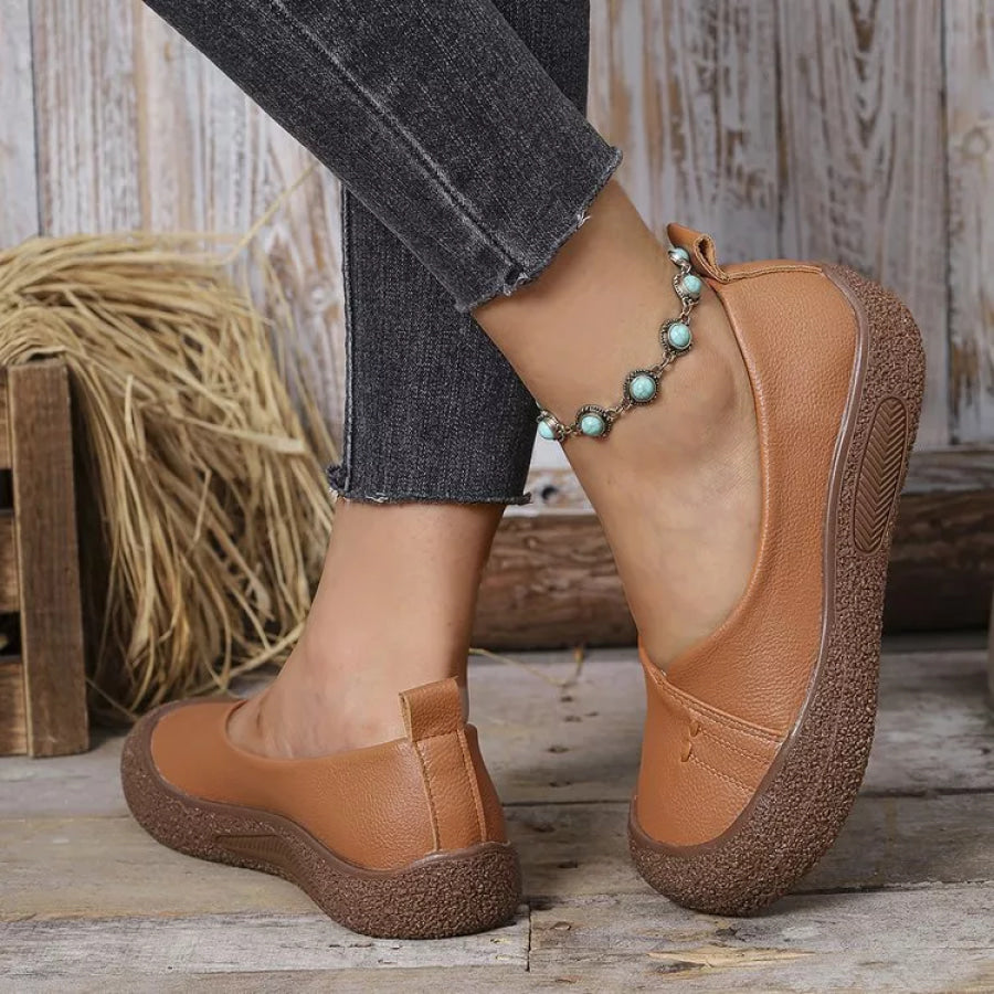 Round Toe Slip-Ons Apparel and Accessories