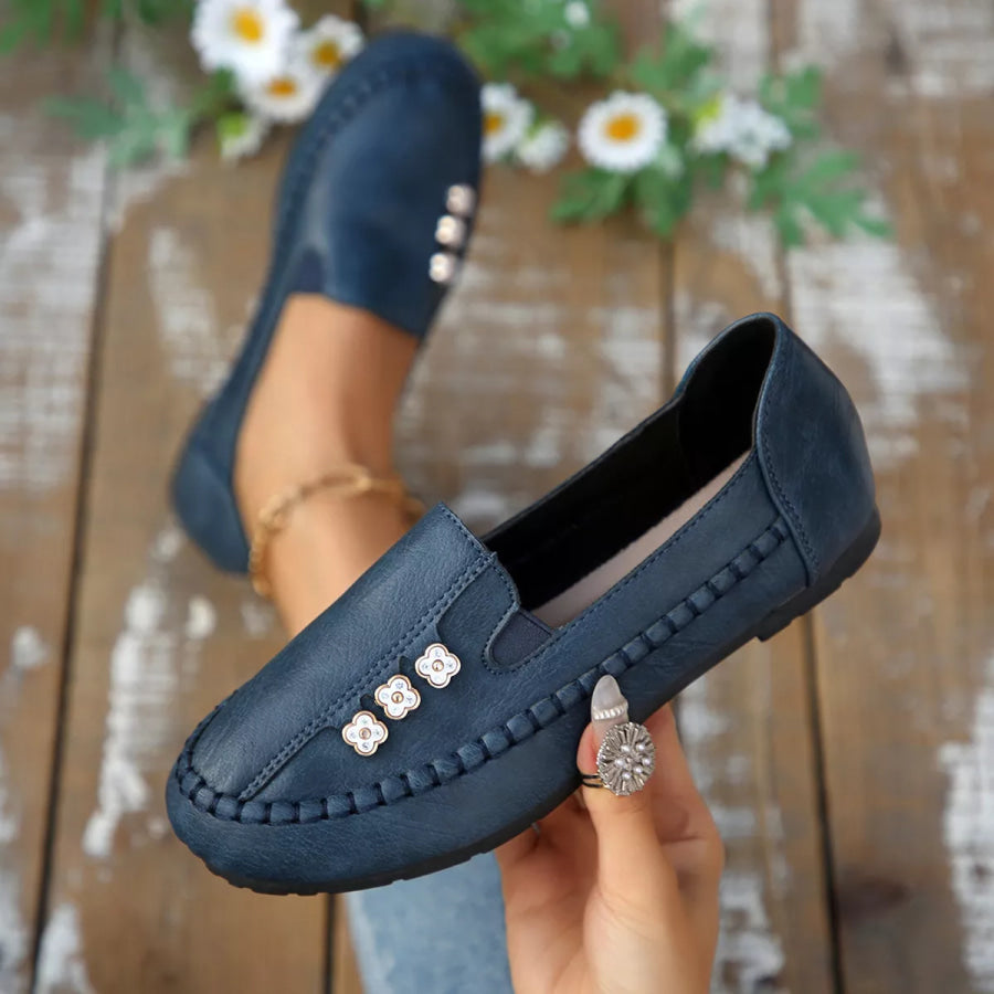 Round Toe Slip-Ons Apparel and Accessories