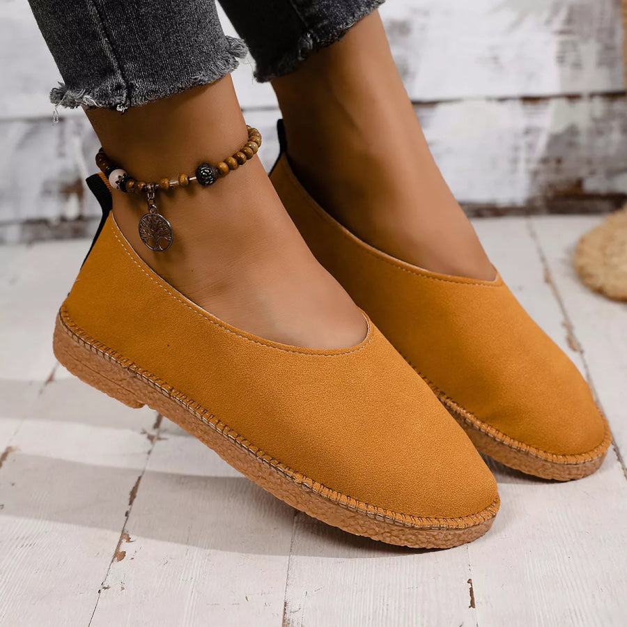 Round Toe Slip-Ons Apparel and Accessories