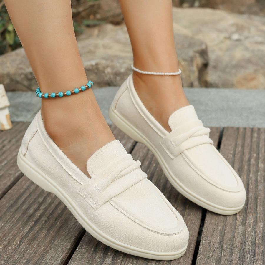 Round Toe Slip-Ons Apparel and Accessories
