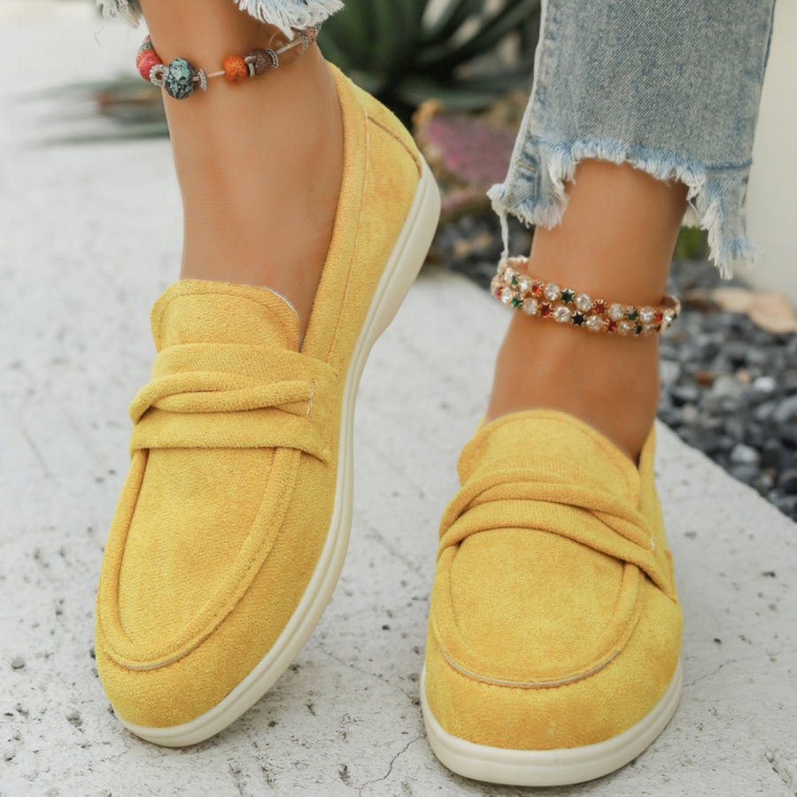 Round Toe Slip-Ons Apparel and Accessories