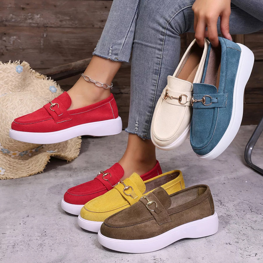 Round Toe Slip-Ons Apparel and Accessories