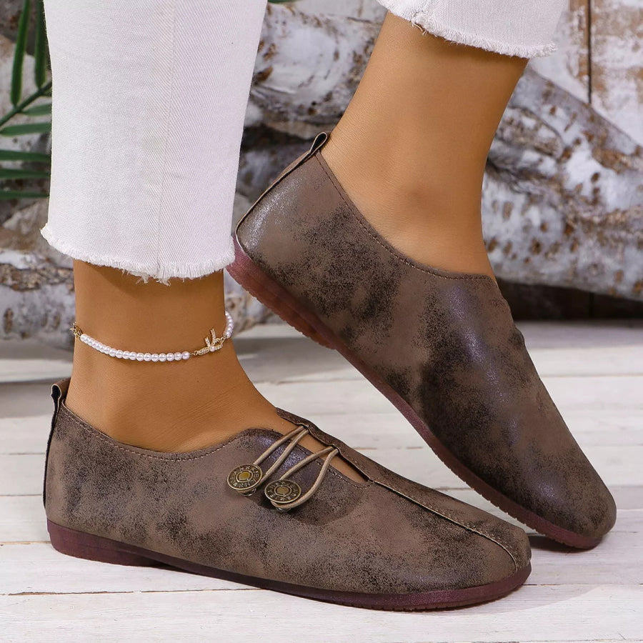 Round Toe Slip-Ons Apparel and Accessories