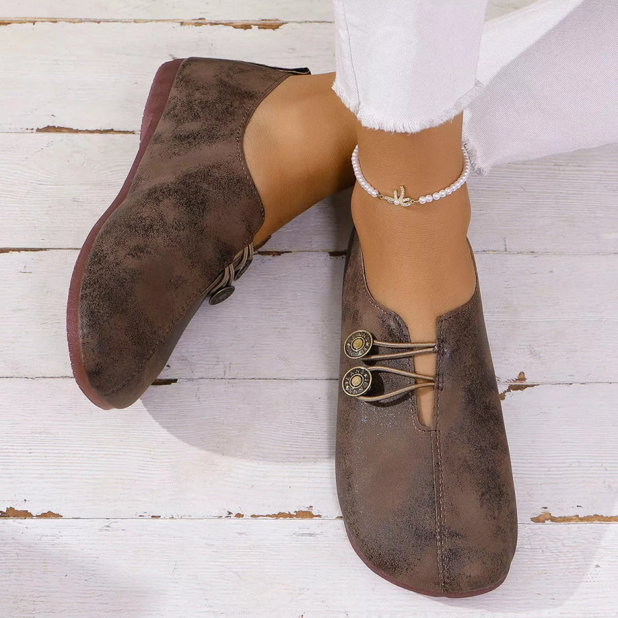 Round Toe Slip-Ons Apparel and Accessories