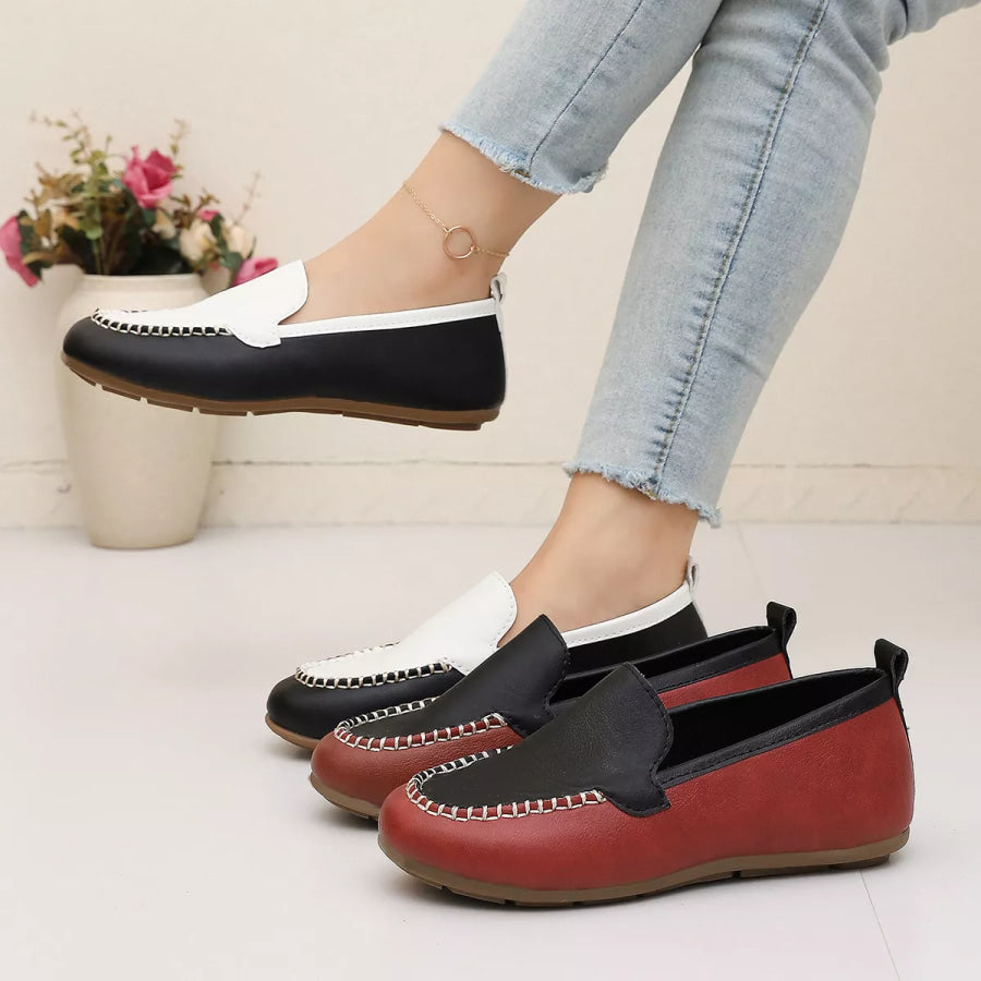Round Toe Slip-Ons Apparel and Accessories