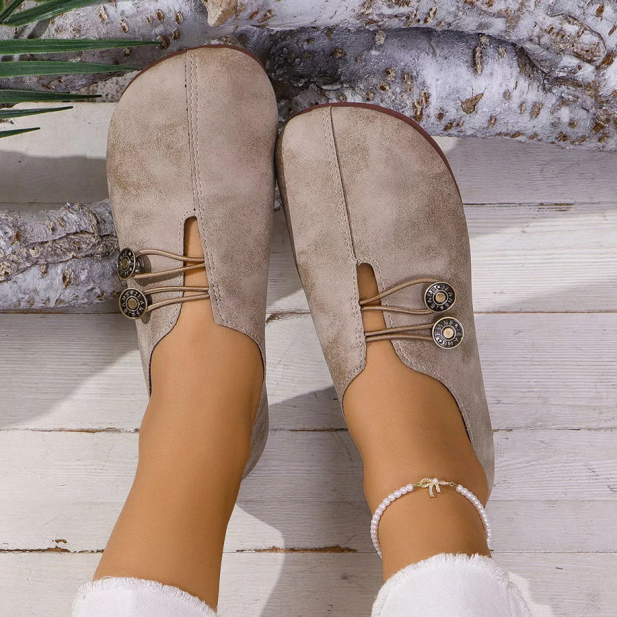 Round Toe Slip-Ons Apparel and Accessories