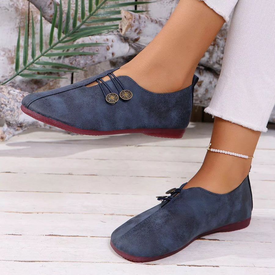 Round Toe Slip-Ons Apparel and Accessories