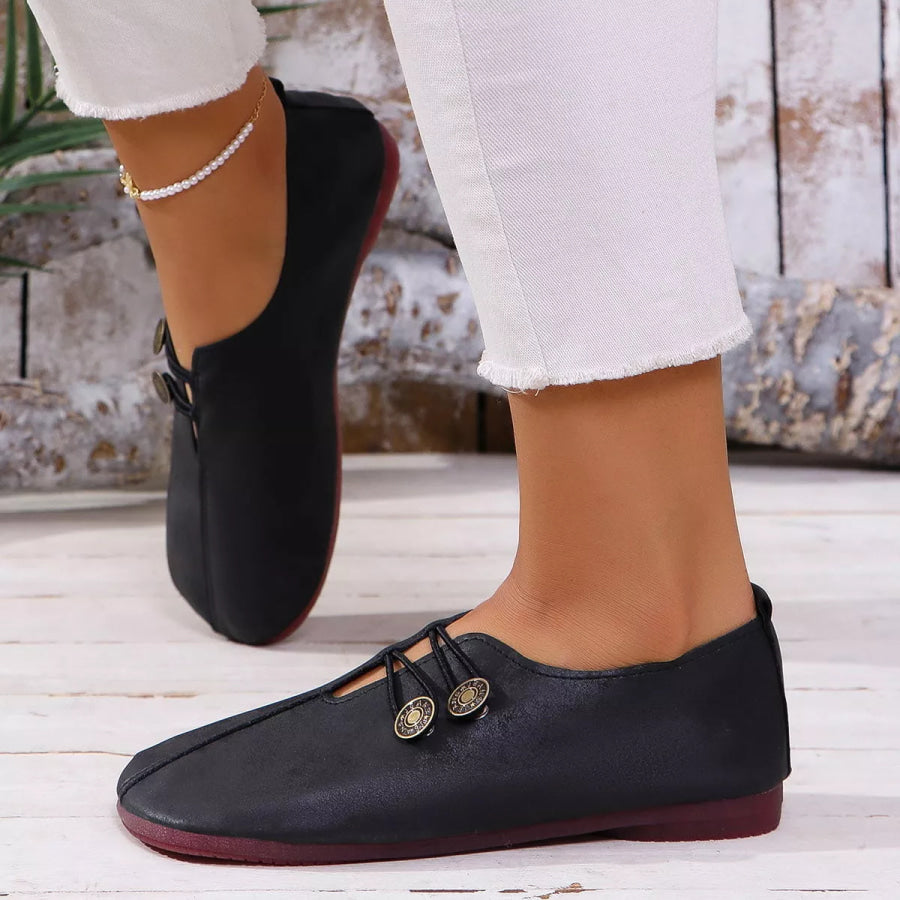 Round Toe Slip-Ons Apparel and Accessories