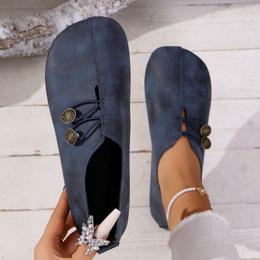 Round Toe Slip-Ons Apparel and Accessories