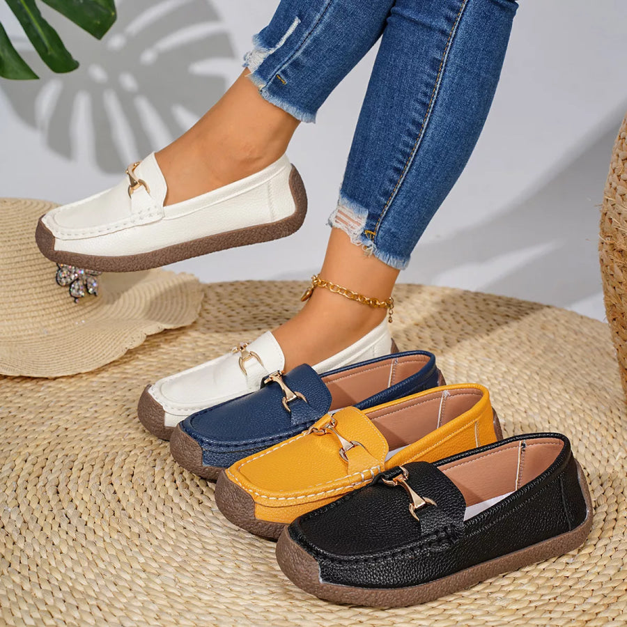 Round Toe Slip-Ons Apparel and Accessories
