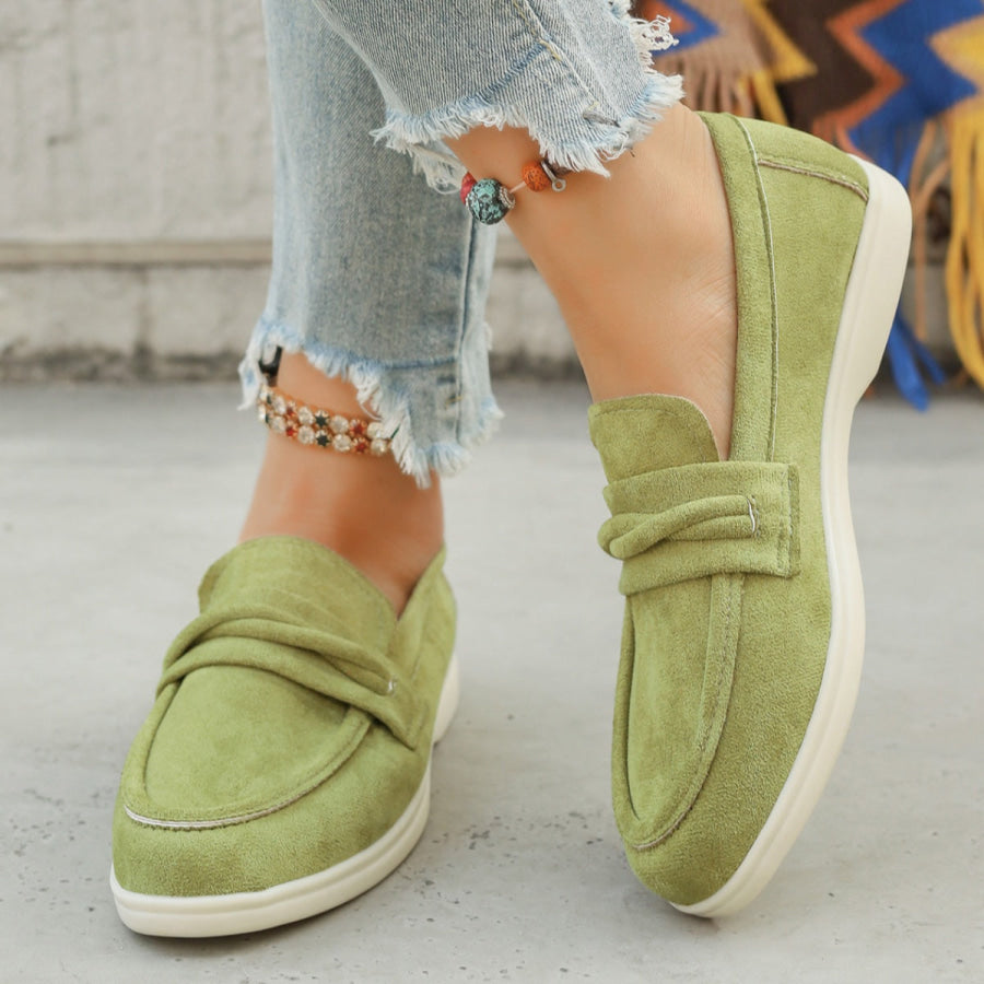 Round Toe Slip-Ons Apparel and Accessories